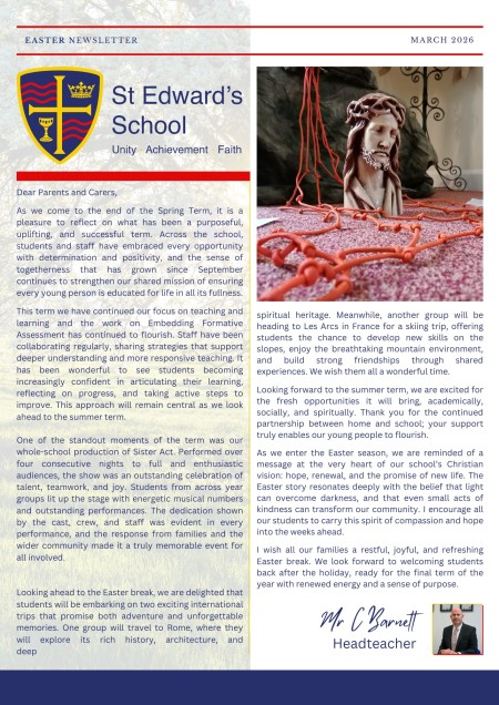 St Edward’s Easter Newsletter 2026